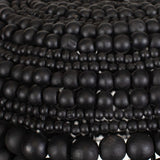 Black Wooden Beads Pendant Lamp | Uttermost Persephone