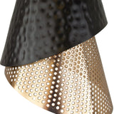 Black & Gold Conical Pendant Lamp | Uttermost Apollo