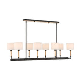 White Linen 8-Light Chandelier | Uttermost Franconia