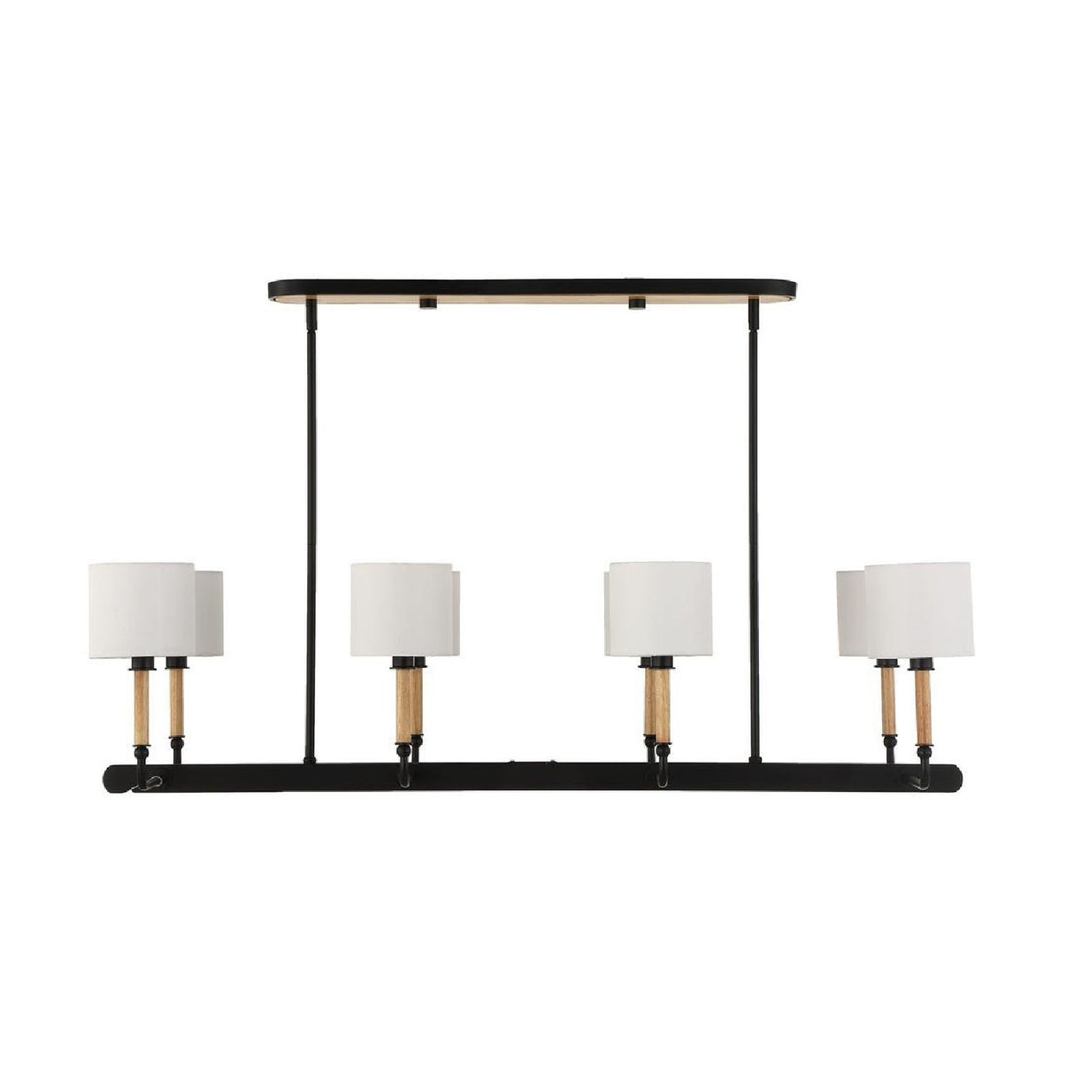 White Linen 8-Light Chandelier | Uttermost Franconia