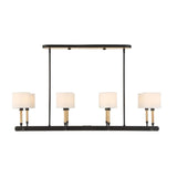 White Linen 8-Light Chandelier | Uttermost Franconia