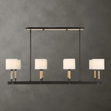 White Linen 8-Light Chandelier | Uttermost Franconia