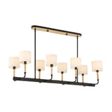 White Linen 8-Light Chandelier | Uttermost Franconia