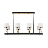 White Linen 8-Light Chandelier | Uttermost Franconia
