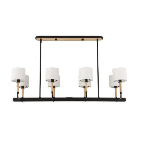 White Linen 8-Light Chandelier | Uttermost Franconia