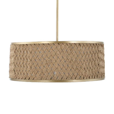 Woven Rattan 4-Light Pendant Lamp | Uttermost Pinchot