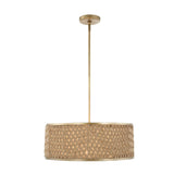 Woven Rattan 4-Light Pendant Lamp | Uttermost Pinchot