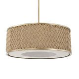Woven Rattan 4-Light Pendant Lamp | Uttermost Pinchot