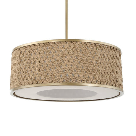 Woven Rattan 4-Light Pendant Lamp | Uttermost Pinchot