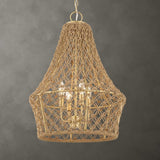 Knotted Beige Rope Pendant Lamp | Uttermost Macrame