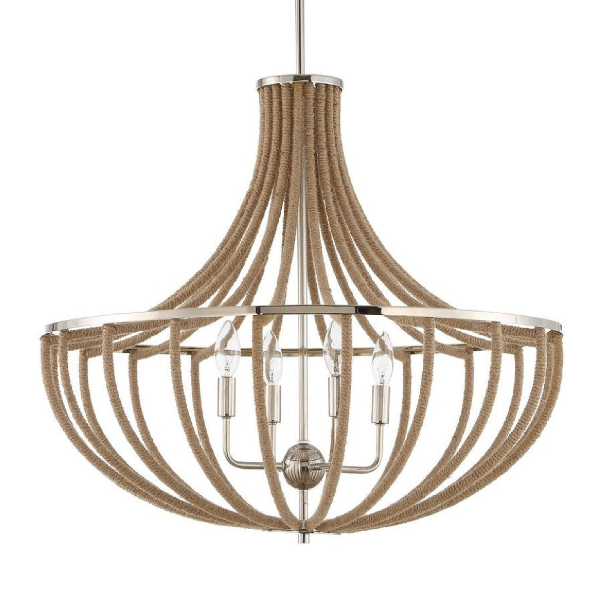 Twisted Rope Wrapped Pendant Lamp | Uttermost Lovelock - www.oroa.com