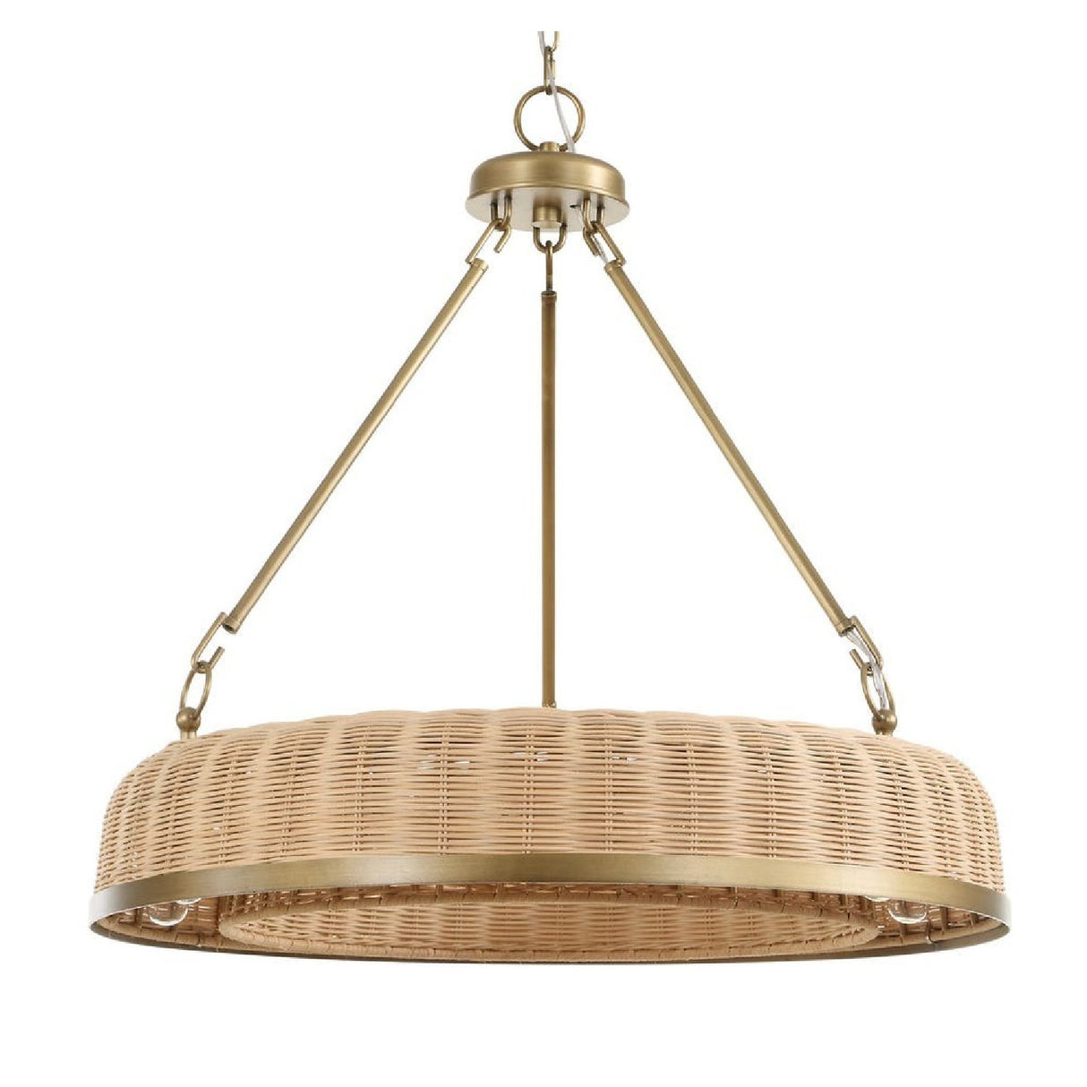 Woven Cane 9-Light Pendant Lamp | Uttermost Ladakh - www.oroa.com