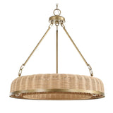 Woven Cane 9-Light Pendant Lamp | Uttermost Ladakh - www.oroa.com