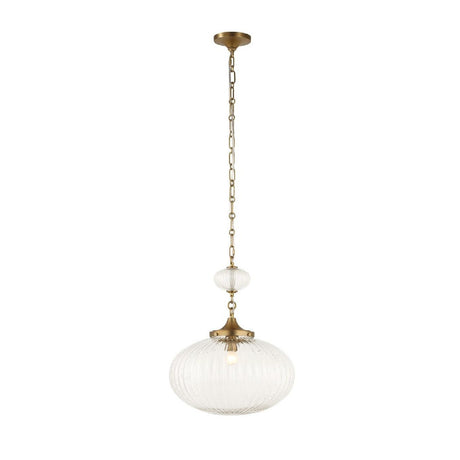 Melon-Shaped Glass Pendant Lamp | Uttermost Bellaire - www.oroa.com