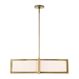 White Linen 4-Light Pendant Lamp | Uttermost Cresson