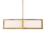 White Linen 4-Light Pendant Lamp | Uttermost Cresson