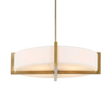 White Linen 4-Light Pendant Lamp | Uttermost Cresson