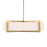 White Linen 4-Light Pendant Lamp | Uttermost Cresson