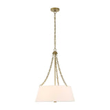 White Glass 4-Light Chandelier | Uttermost Andalucia