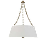 White Glass 4-Light Chandelier | Uttermost Andalucia