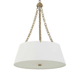 White Glass 4-Light Chandelier | Uttermost Andalucia