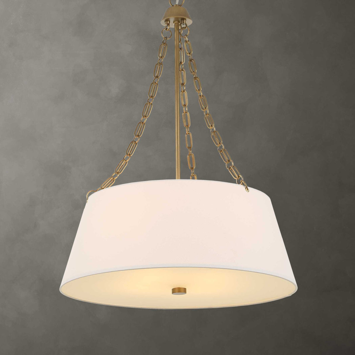 White Glass 4-Light Chandelier | Uttermost Andalucia