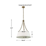 White Glass 4-Light Chandelier | Uttermost Andalucia