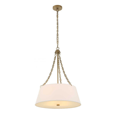 White Glass 4-Light Chandelier | Uttermost Andalucia