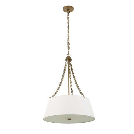 White Glass 4-Light Chandelier | Uttermost Andalucia