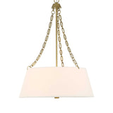 White Glass 4-Light Chandelier | Uttermost Andalucia