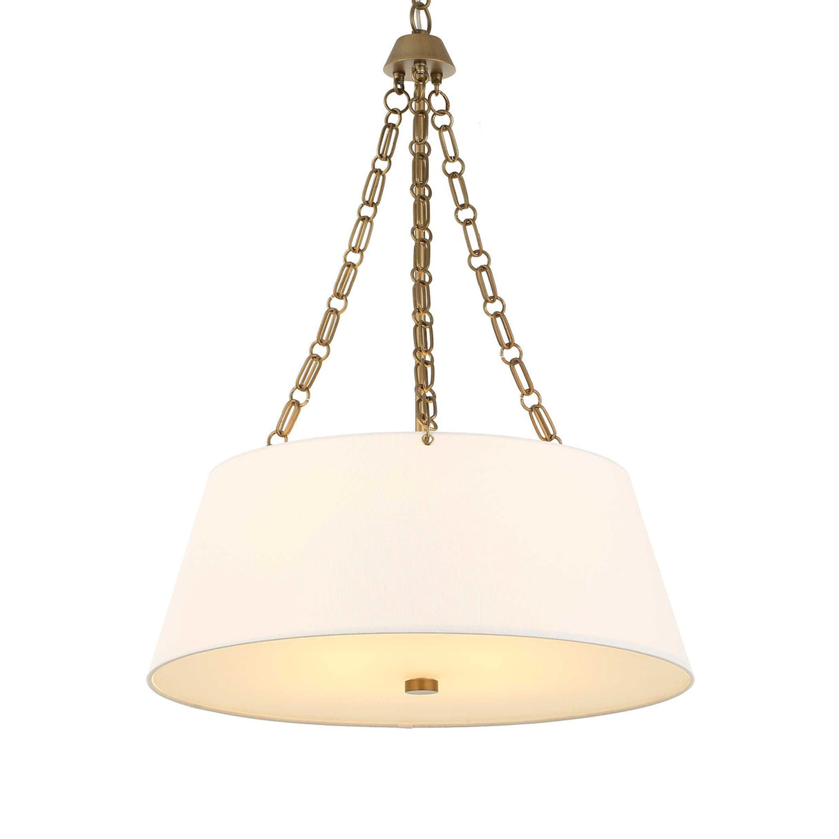 White Glass 4-Light Chandelier | Uttermost Andalucia