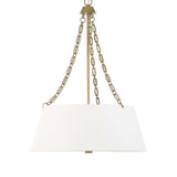 White Glass 4-Light Chandelier | Uttermost Andalucia