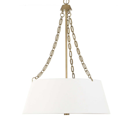 White Glass 4-Light Chandelier | Uttermost Andalucia