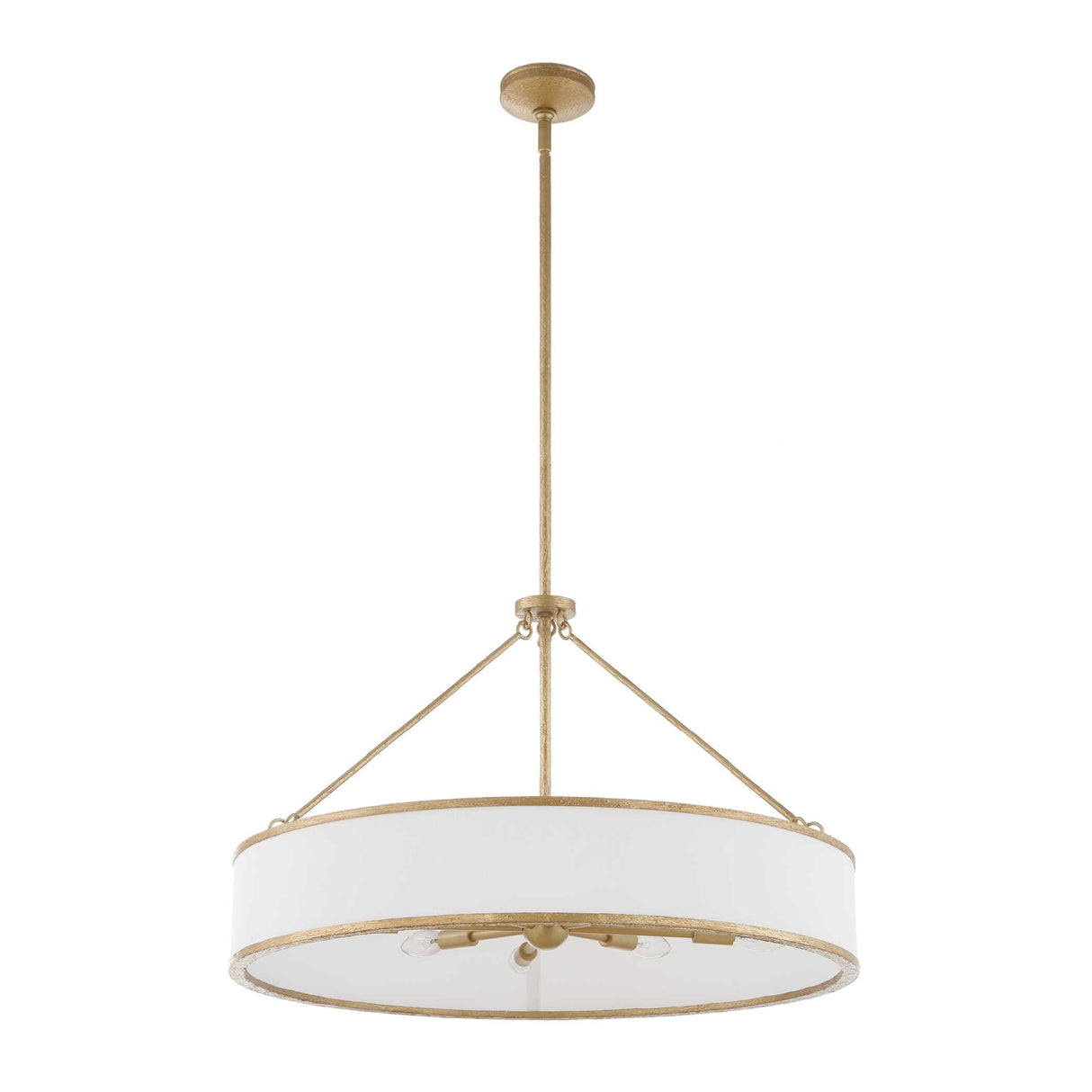 Gold Framed 8-Light Pendant Lamp | Uttermost Algiers