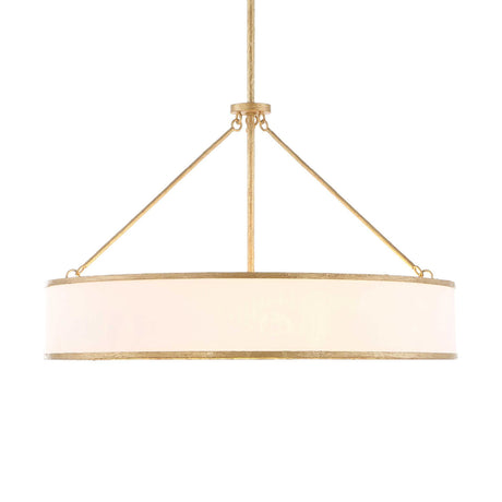 Gold Framed 8-Light Pendant Lamp | Uttermost Algiers