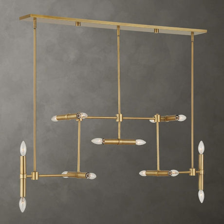 Antique Brass 14-Light Chandelier | Uttermost Cadre