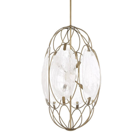 Oval Glass 6-Light Pendant Lamp | Uttermost Valencia