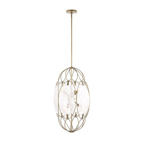 Modern European furniture - Oval Glass 6-Light Pendant Lamp - www.oroa.com