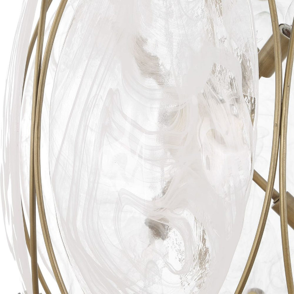 Oval Glass 6-Light Pendant Lamp | Uttermost Valencia
