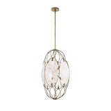Oval Glass 6-Light Pendant Lamp | Uttermost Valencia