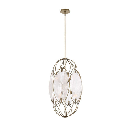 Oval Glass 6-Light Pendant Lamp | Uttermost Valencia