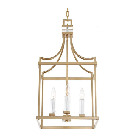 Brass Framed Lantern Pendant Lamp | Uttermost Montreal