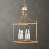 Brass Framed Lantern Pendant Lamp | Uttermost Montreal