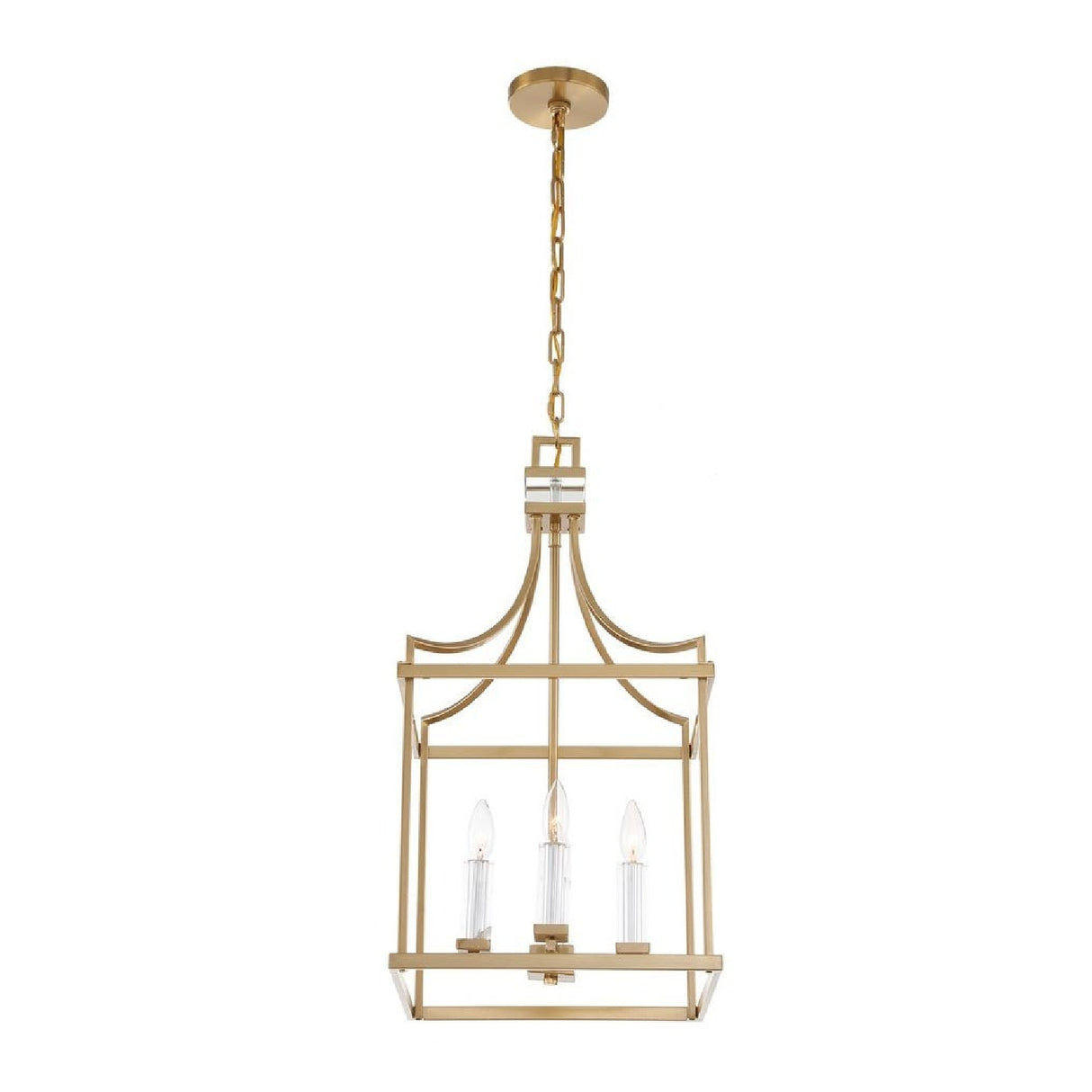 Brass Framed Lantern Pendant Lamp | Uttermost Montreal