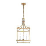 Brass Framed Lantern Pendant Lamp | Uttermost Montreal