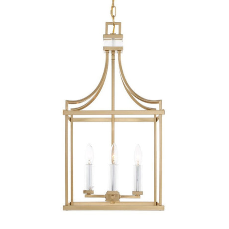 Brass Framed Lantern Pendant Lamp | Uttermost Montreal