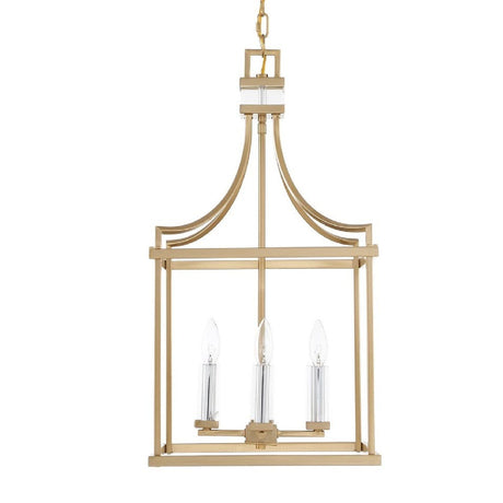 Brass Framed Lantern Pendant Lamp | Uttermost Montreal