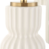 White Ceramic 5-Light Cluster Pendant Lamp | Uttermost Vanier