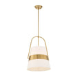 White Linen Tapered Pendant Lamp | Uttermost Harness - www.oroa.com