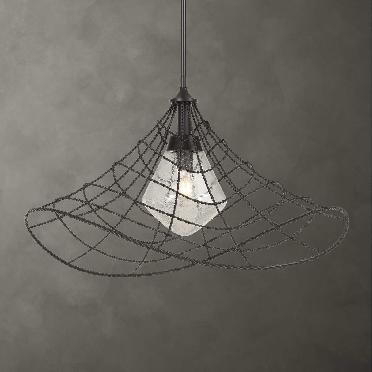 Modern European furniture - Twisted Bronze Indoor/Outdoor Pendant Lamp - www.oroa.com